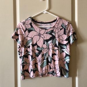 Pink flower Marine tee by Prince and Fox